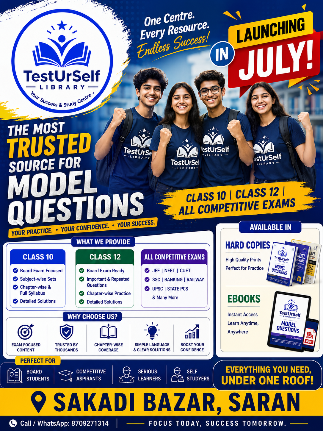 TestUrSelf model question poster